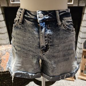 Flying Monkey Mid-Rise Denim Shorts Sz 28